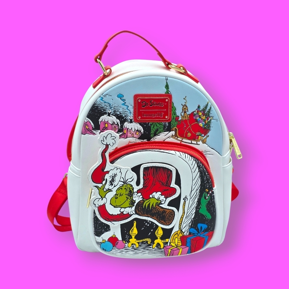 Loungefly Dr. Seuss Grinch Chimney Thief Mini Backpack
